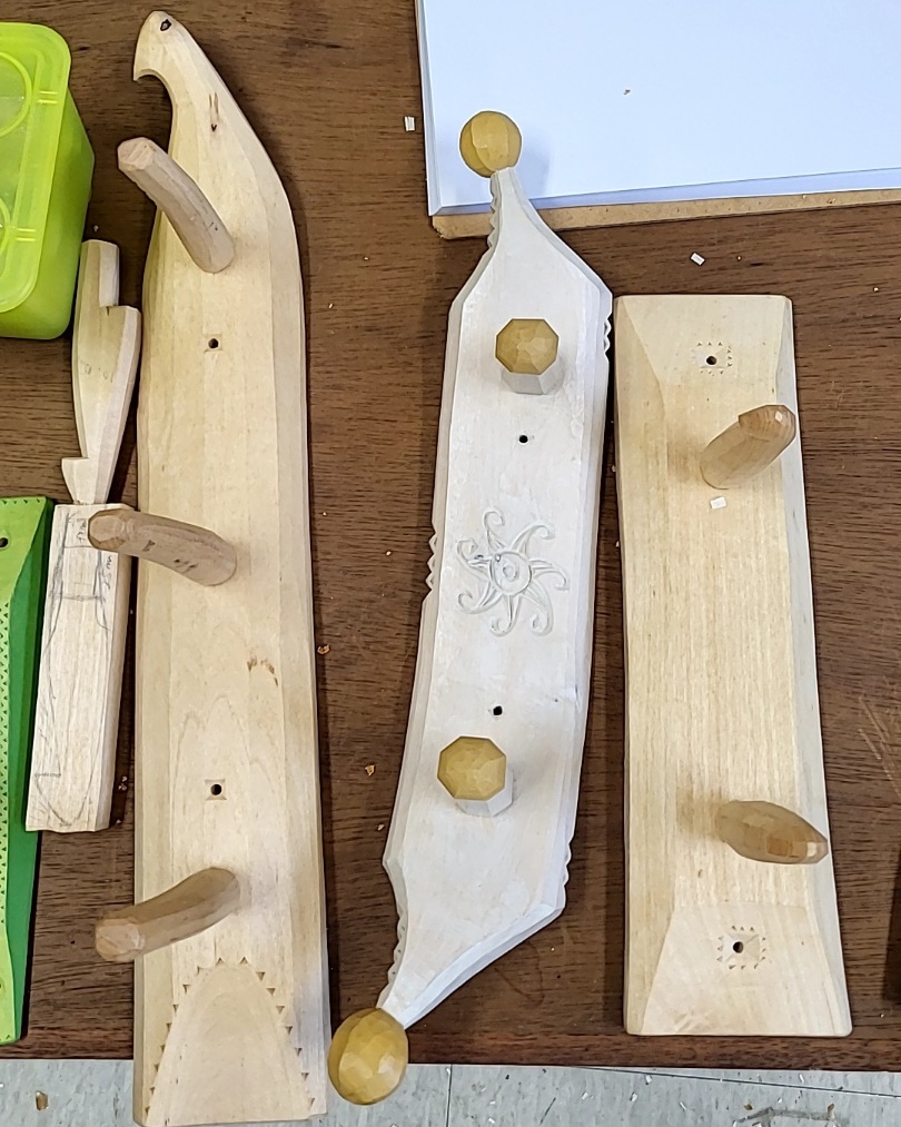 [거북이공방] [프로젝트]나무와 칼, 도끼: 다용도걸이 만들기
