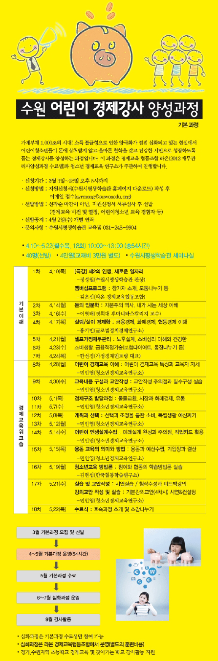 어린이 경제교육 강사 양성과정 1 이미지입니다.